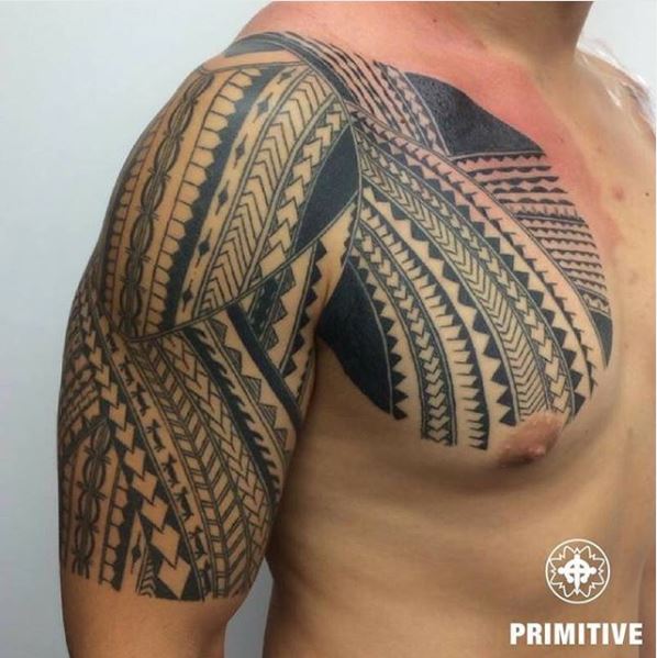 Polynesian tattoo by Primitive tattoo