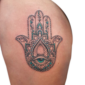 Petra Mandala Geometry geometric tattoo floral sternum hand femals tattoo primitive tattoo tribal best tattoo shop studio in perth script www.primitivetattoo.com.au17